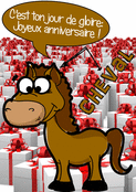 Le cheval s'invite &agrave; la f&ecirc;te d'anniversaire